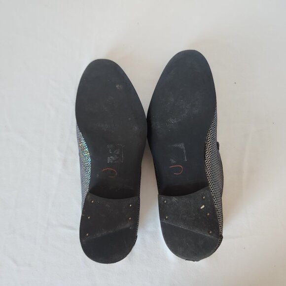 WALK LONDON Men's Leather Silver Glitter Casual Party Disco Loafers Slip-On - Picture 8 of 12